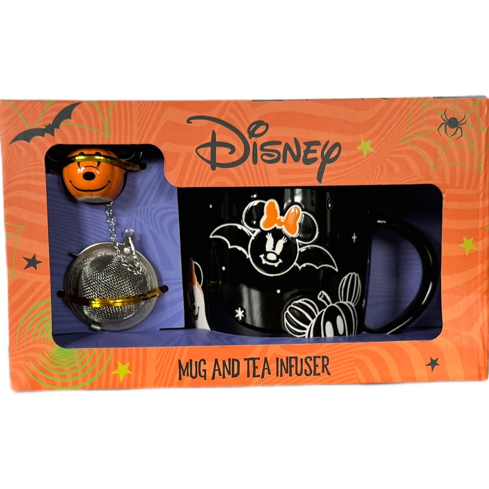 Disney Halloween Mug and Tea Infuser Set - Black and Orange